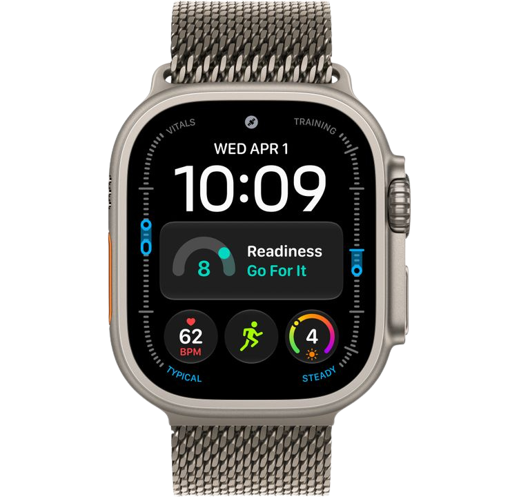 Часы Apple Watch Ultra 4 49mm Natural Titanium Case Milanese Loop Natural L