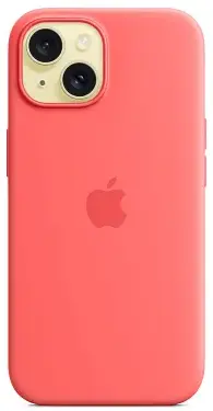 Чехол для iPhone 15 Plus Silicone Case with MagSafe Guava