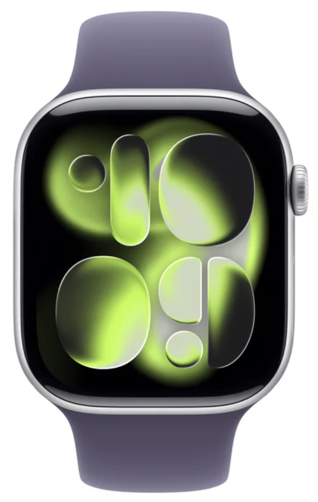 Часы Apple Watch 11 42mm Silver Aluminium Case GPS Sport Band Purple Fog S/M