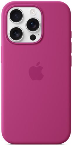 Чехол для iPhone 16 Pro Silicone Case with MagSafe Fuchsia