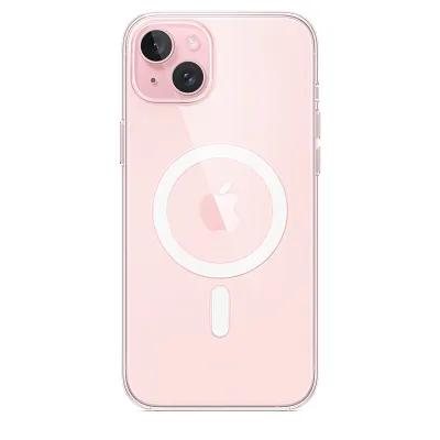 Чехол для iPhone 15 Plus Clear Case with MagSafe