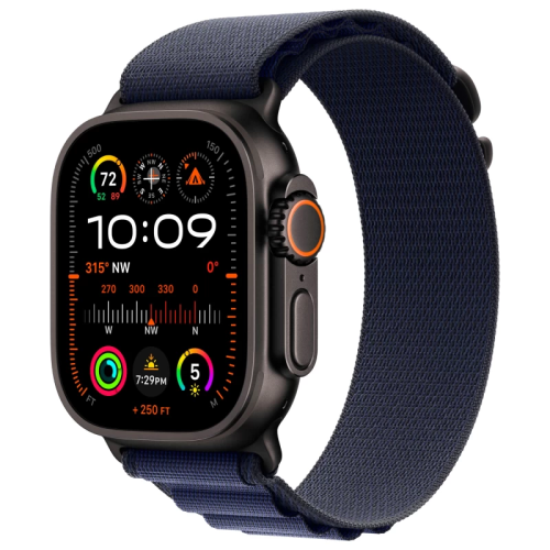Часы Apple watch Ultra 2 2024 49mm Black  Titanium Case Alpine Loop Navy L