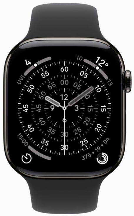 Часы Apple Watch 11 42mm Slate Titanium Case Sport Band Black M/L