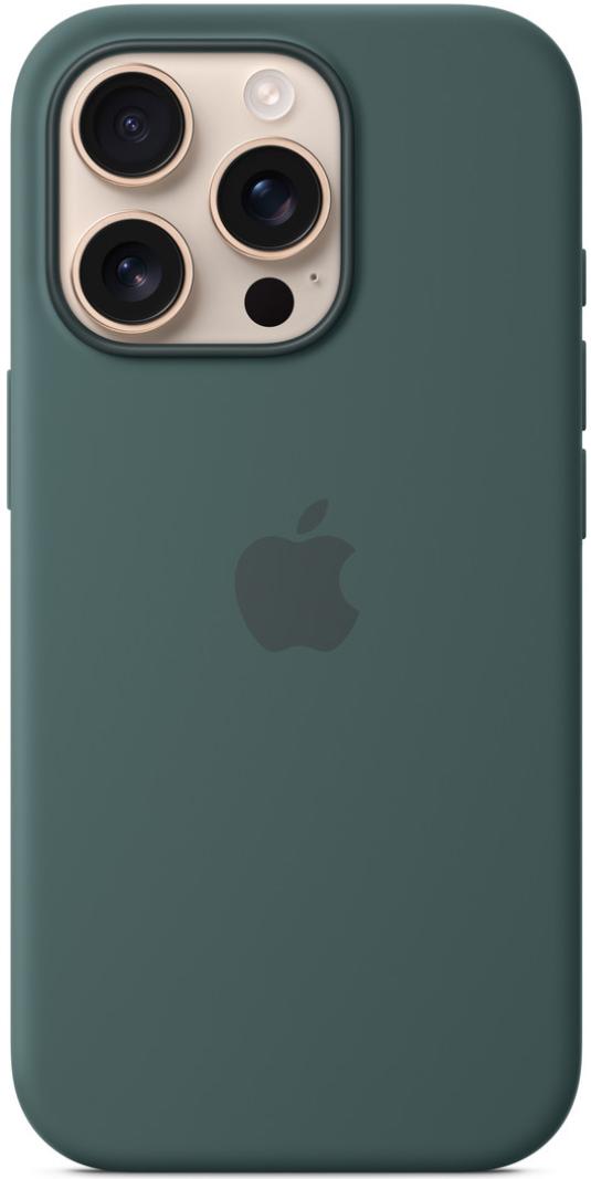 Чехол для iPhone 16 Pro Silicone Case with MagSafe Lake Green