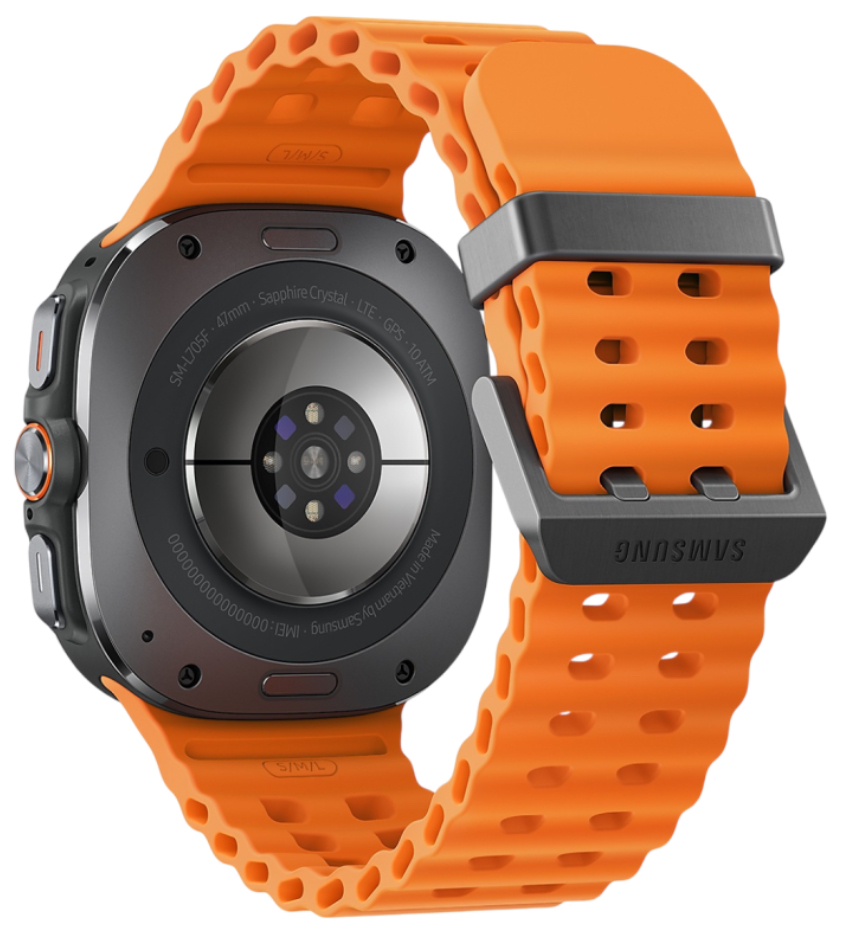 Часы Samsung Galaxy Watch Ultra 47mm LTE Titanium Gray Marine Band Orange (2025)