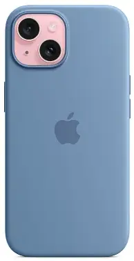 Чехол для iPhone 15 Plus Silicone Case with MagSafe Winter Blue