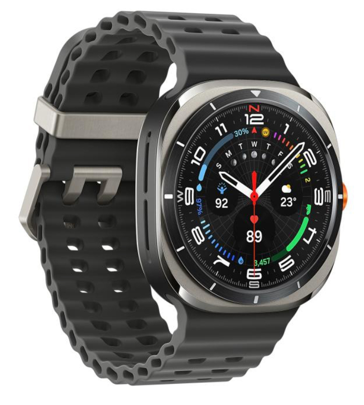 Часы Samsung Galaxy Watch Ultra 47mm LTE Titanium Silver Marine Band Black (2024)