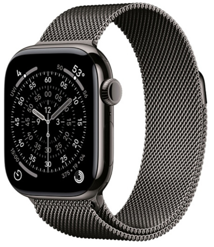 Часы Apple Watch 11 46mm Slate Titanium Case Slate Milanese Loop