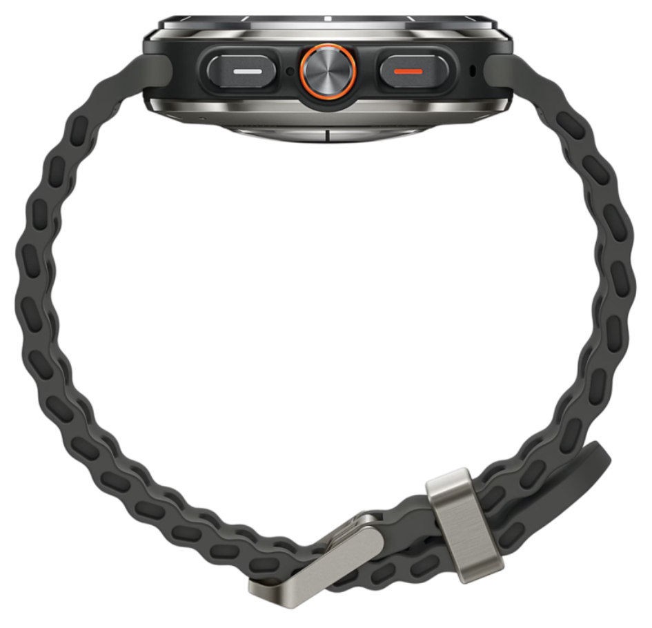 Часы Samsung Galaxy Watch Ultra 47mm LTE Titanium Silver Marine Band Black (2025)