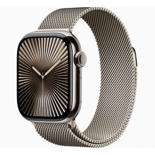 Часы Apple Watch Series 10 42mm Natural Titanium Case Milanese Loop Natural