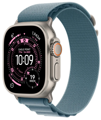 Часы Apple Watch Ultra 3 2025 49mm Natural Titanium Case Alpine Loop Light Blue L
