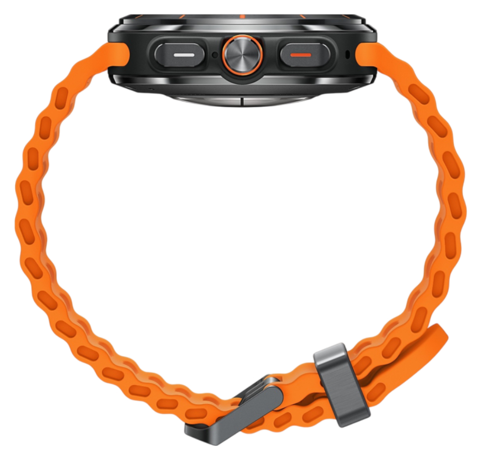 Часы Samsung Galaxy Watch Ultra 47mm LTE Titanium Gray Marine Band Orange (2025)