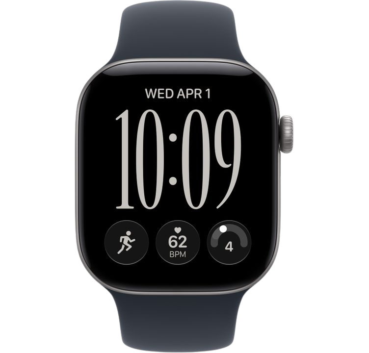 Часы Apple Watch Series 12 42mm Space Gray Aluminum Case GPS Sport Band Navy Blue S/M
