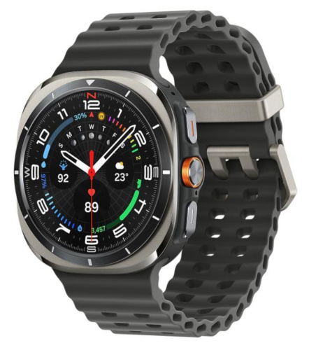Часы Samsung Galaxy Watch Ultra 47mm LTE Titanium Silver Marine Band Black (2024)