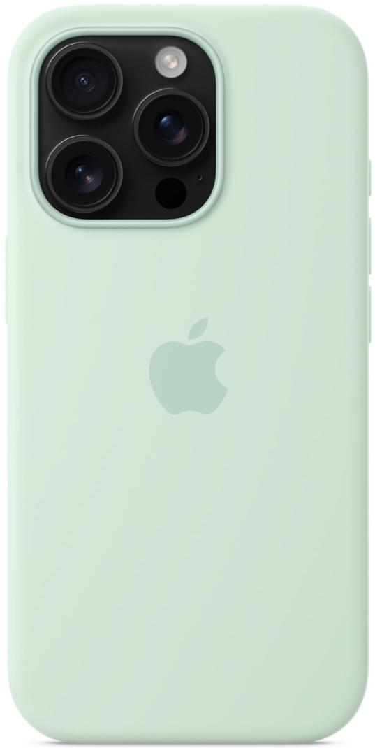 Чехол для iPhone 16 Pro Max Silicone Case with MagSafe Aquamarine