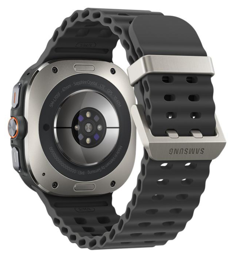 Часы Samsung Galaxy Watch Ultra 47mm LTE Titanium Silver Marine Band Black (2024)