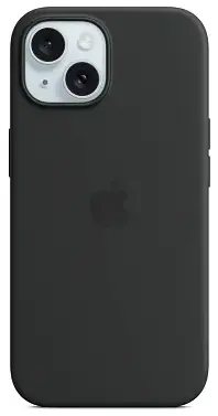 Чехол для iPhone 15 Plus Silicone Case with MagSafe Black