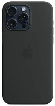 Чехол для iPhone 15 Pro Max Silicone Case with MagSafe Black