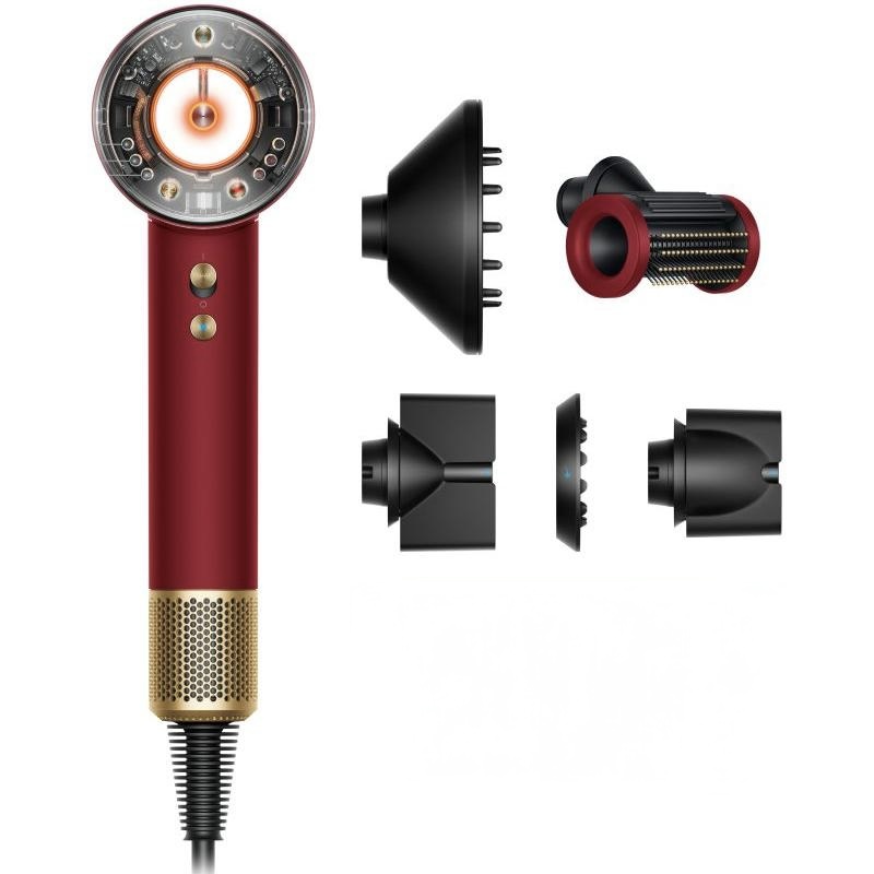 Фен Dyson Supersonic Nural HD16 Red Velvet/Gold Gift Edition