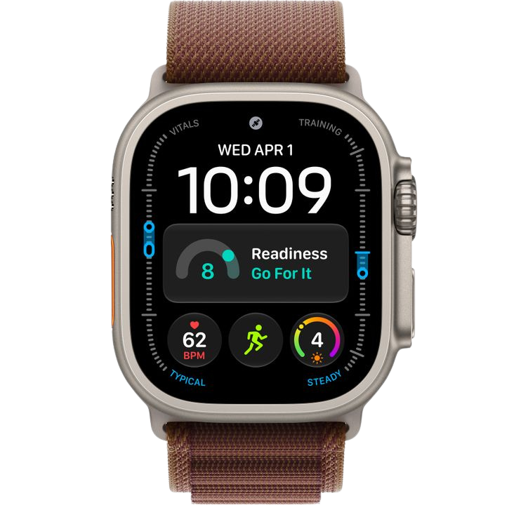 Часы Apple Watch Ultra 4 49mm Natural Titanium Case Alpine Loop Burgundy S