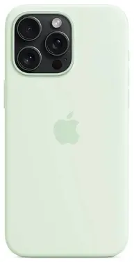 Чехол для iPhone 15 Pro Silicone Case with MagSafe Soft Mint