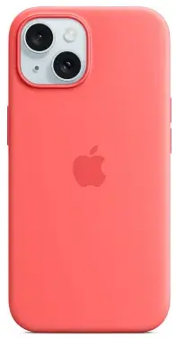 Чехол для iPhone 15 Plus Silicone Case with MagSafe Guava