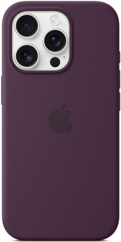 Чехол для iPhone 16 Pro Silicone Case with MagSafe Plum