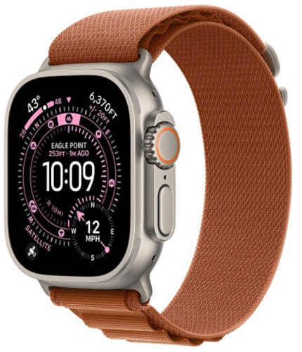 Часы Apple Watch Ultra 3 2025 49mm Natural Titanium Case Alpine Loop Terra Cotta L