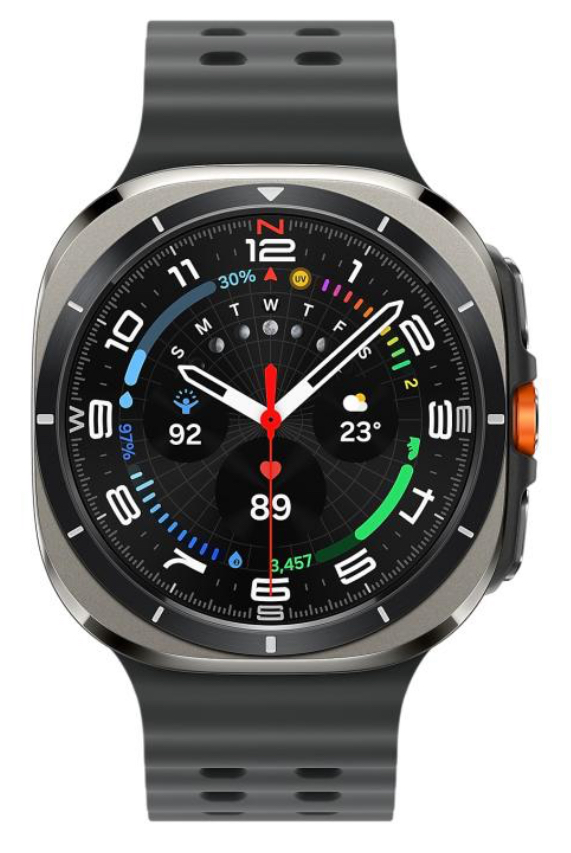 Часы Samsung Galaxy Watch Ultra 47mm LTE Titanium Silver Marine Band Black (2024)