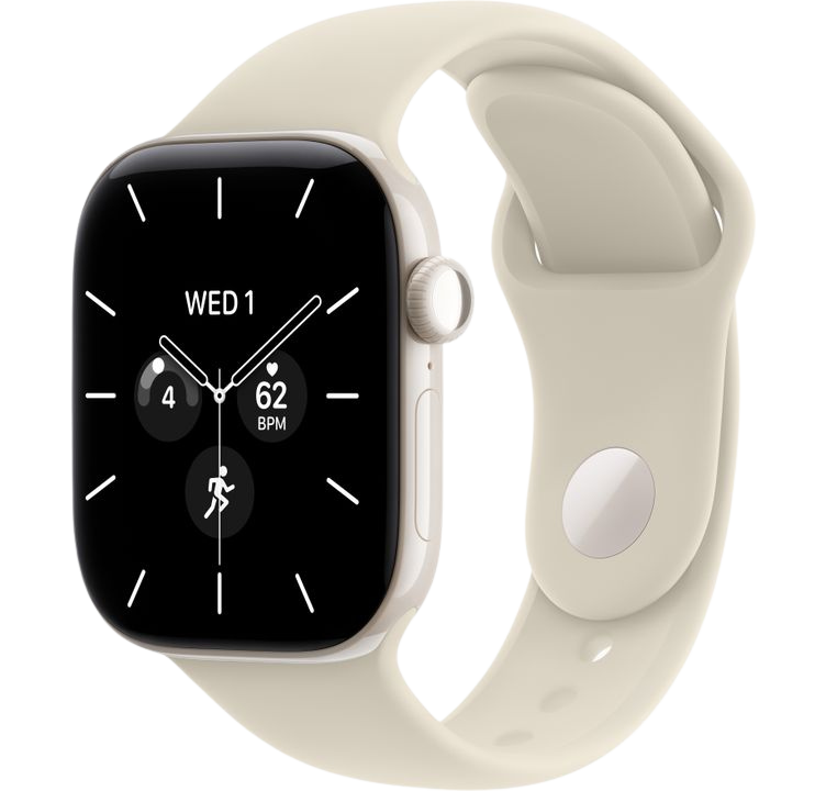 Часы Apple Watch Series 12 42mm Pearl White Ceramic Case GPS Sport Band Sand S/M