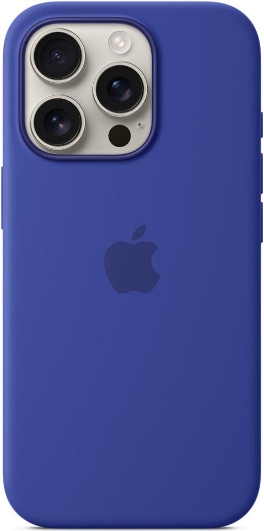 Чехол для iPhone 16 Pro Silicone Case with MagSafe Ultramarine