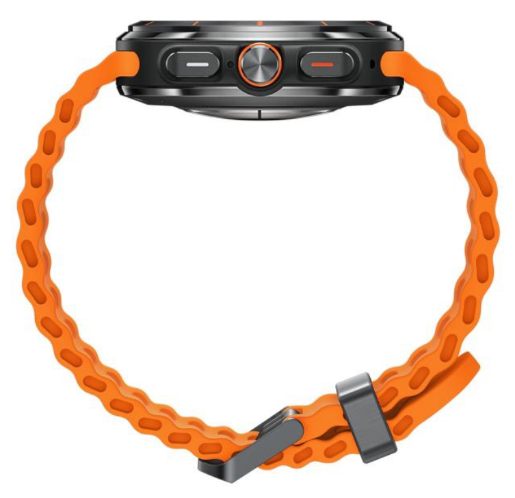 Часы Samsung Galaxy Watch Ultra 47mm LTE Titanium Gray Marine Band Orange (2024)