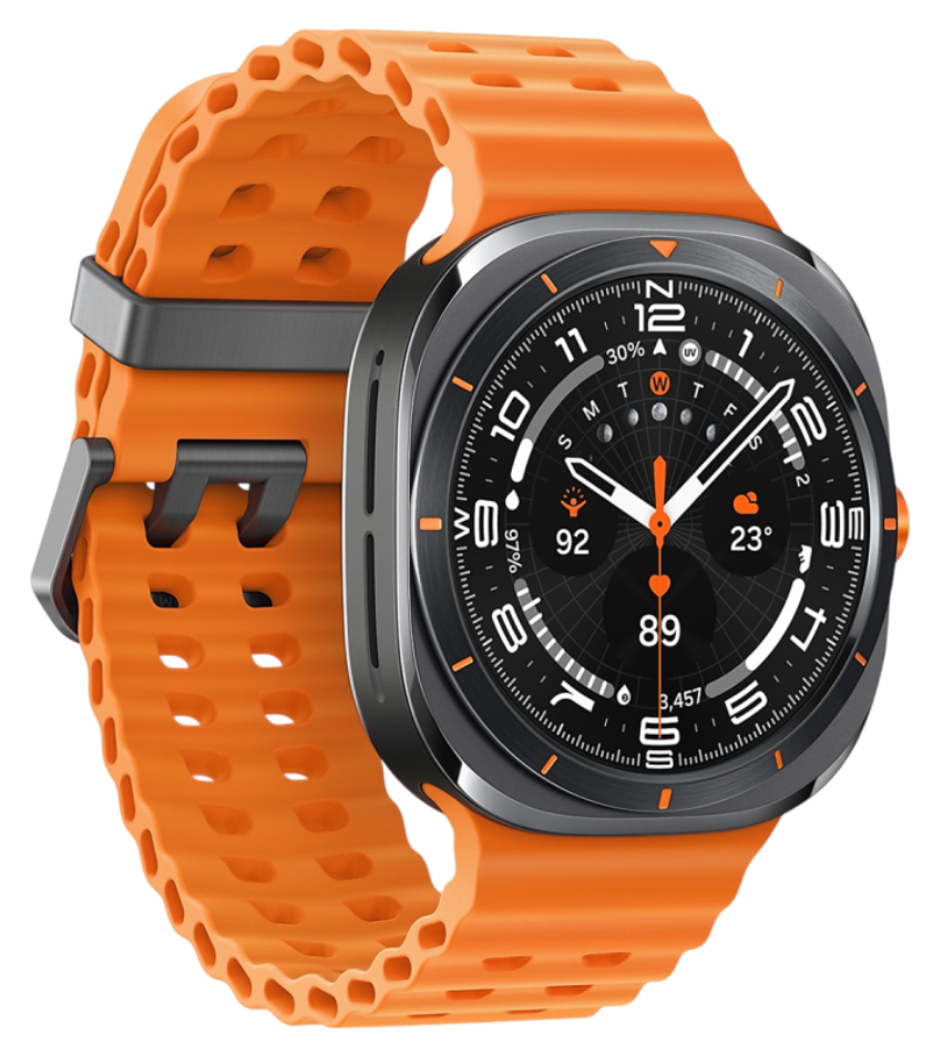 Часы Samsung Galaxy Watch Ultra 47mm LTE Titanium Gray Marine Band Orange (2025)