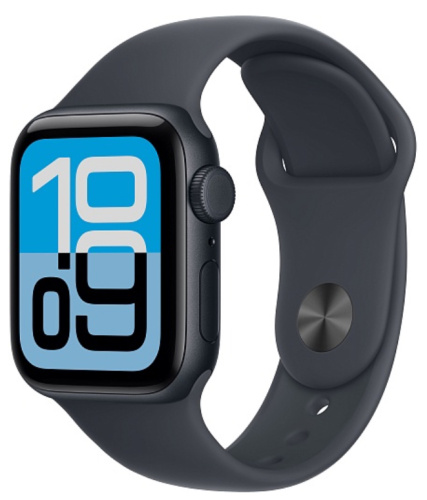 Часы Apple Watch Series SE3 2025 44mm Midnight Aluminium Case GPS Sport Band Midnight M/L