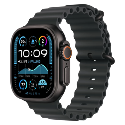 Часы Apple watch Ultra 2 2024 49mm Black Titanium Case Ocean Band Black