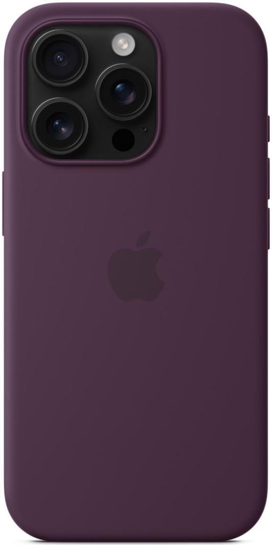 Чехол для iPhone 16 Pro Silicone Case with MagSafe Plum