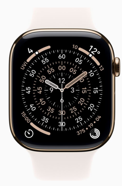 Часы Apple Watch 11 42mm Gold Titanium Case Sport Band Light Blush S/M