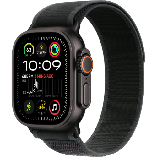 Часы Apple watch Ultra 2 2024 49mm Black Titanium Case Trail Loop Black S/M