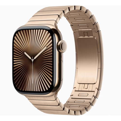 Часы Apple Watch Series 10 42mm Gold Titanium Case Link Bracelet Gold