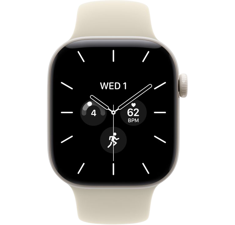Часы Apple Watch Series 12 42mm Pearl White Ceramic Case GPS Sport Band Sand S/M