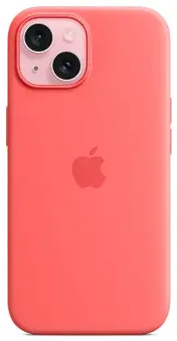 Чехол для iPhone 15 Plus Silicone Case with MagSafe Guava