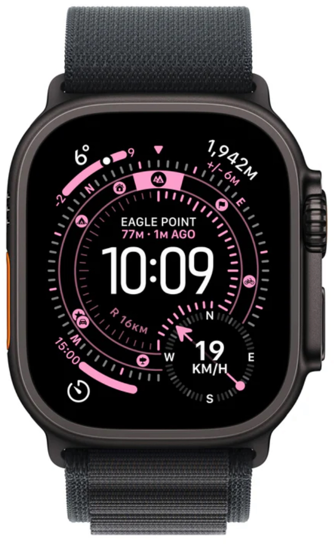 Часы Apple Watch Ultra 3 2025 49mm Black Titanium Case Alpine Loop Black L