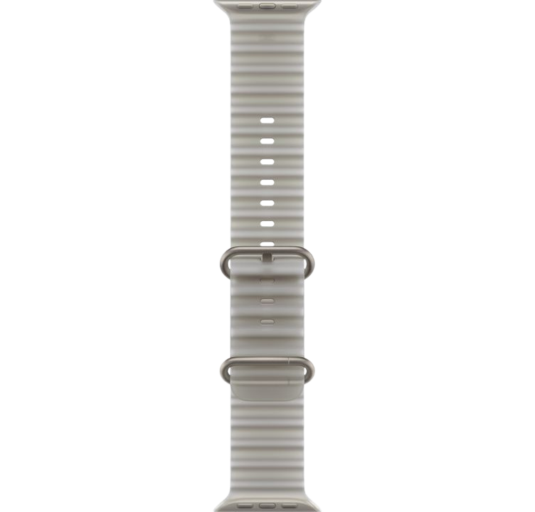 Часы Apple Watch Ultra 4 49mm Natural Titanium Case Ocean Band Translucent Gray