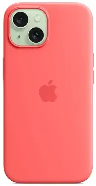 Чехол для iPhone 15 Plus Silicone Case with MagSafe Guava