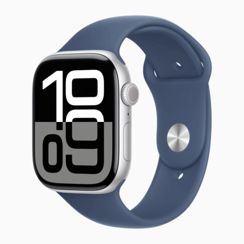 Часы Apple Watch Series 10 46mm Silver Aluminium Case Sport Band S/M