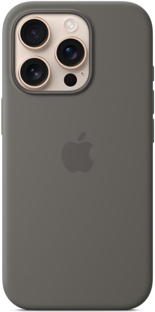 Чехол для iPhone 16 Pro Max Silicone Case with MagSafe Stone Gray