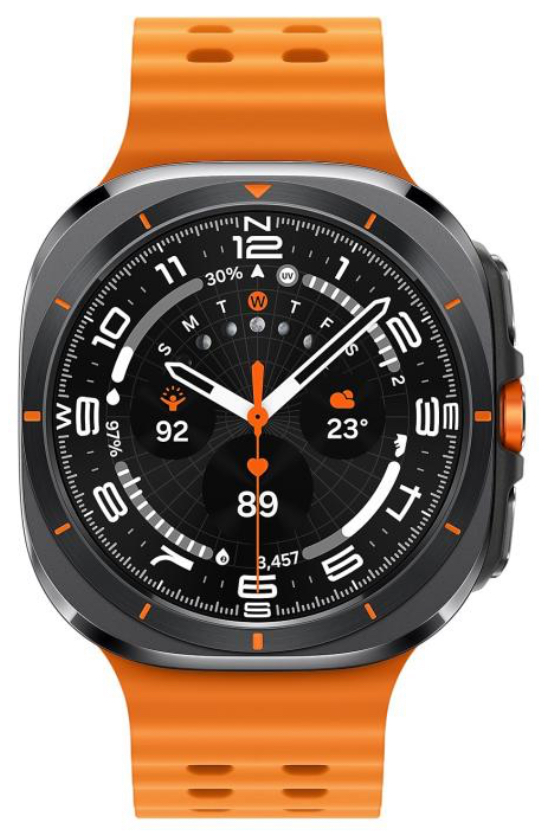 Часы Samsung Galaxy Watch Ultra 47mm LTE Titanium Gray Marine Band Orange (2024)