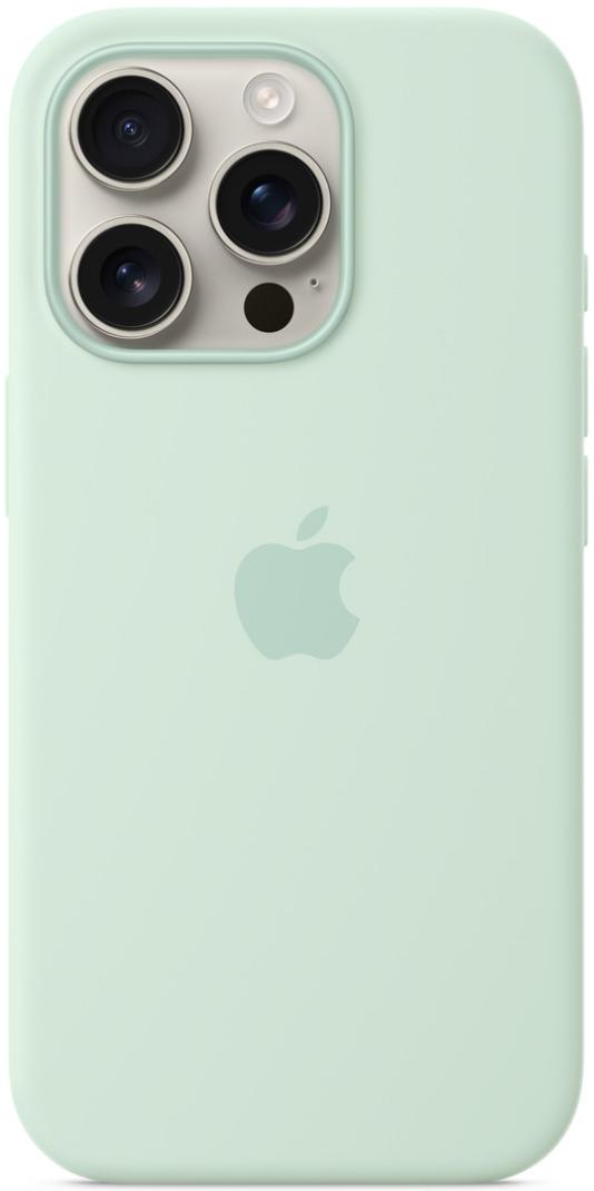 Чехол для iPhone 16 Pro Max Silicone Case with MagSafe Aquamarine