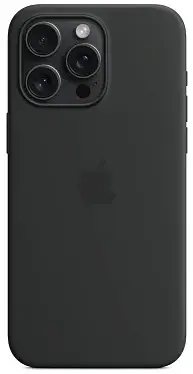 Чехол для iPhone 15 Pro Max Silicone Case with MagSafe Black