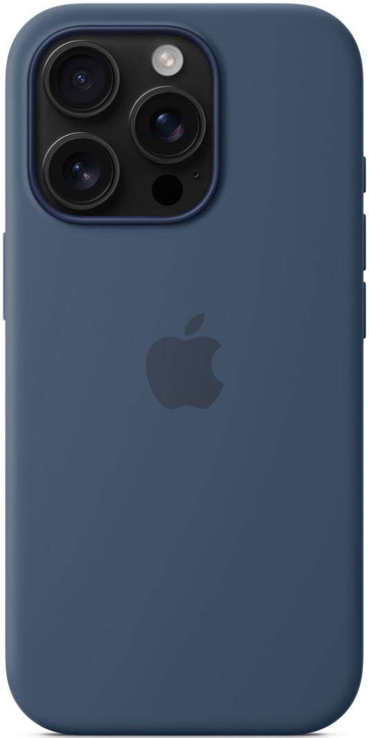 Чехол для iPhone 16 Pro Silicone Case with MagSafe Denim